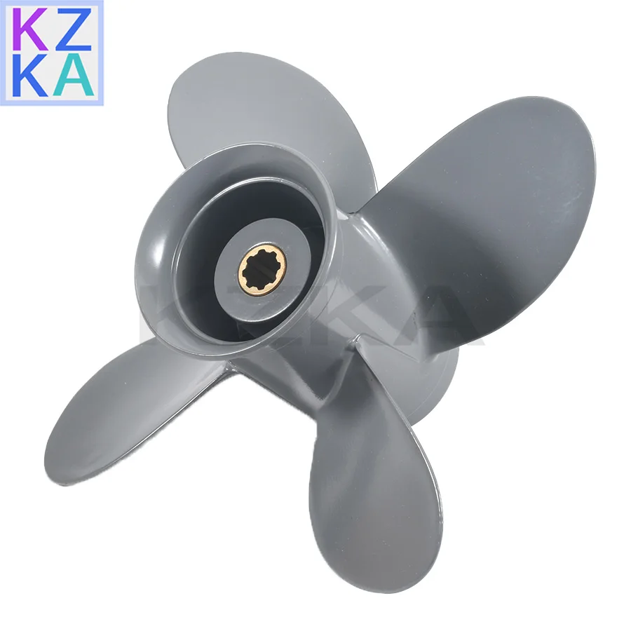

4 9 1/4*11 Aluminum Propeller for Honda Outboard Motor 58134-ZV4-011AH BF8D BF9.9D BF9.9 BF15A BF15D BF20 8 Splines replaces