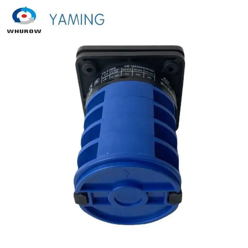 OFF-ON 2 위치 전환 캠 스위치 로터리 셀렉터 LW28-32, 실버 접점 1-8 극, LW26 32A, YMW26