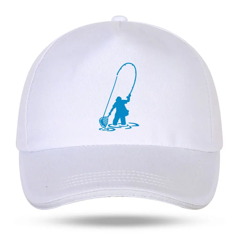 New Men Women Fashion Fly Fishing Fisherman Trout Fish Funny Baseball Caps for Hip Hop Cotton Trucker Cap Bone Dad Hats