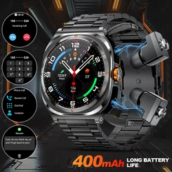 New Smart Watch Earphones Ultra 2in1 Smart Watch With Wireless Headset Bluetooth Call Outdoor Sport Music Smartwatch Headphones
