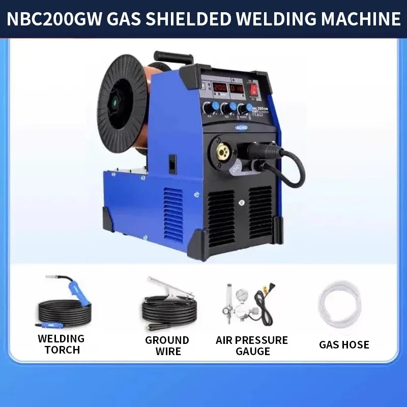 Shielded Welding Machine NBC200GW/250GW - 220V/380V Dual-Voltage, Suitable for Industrial & Domestic Welding
