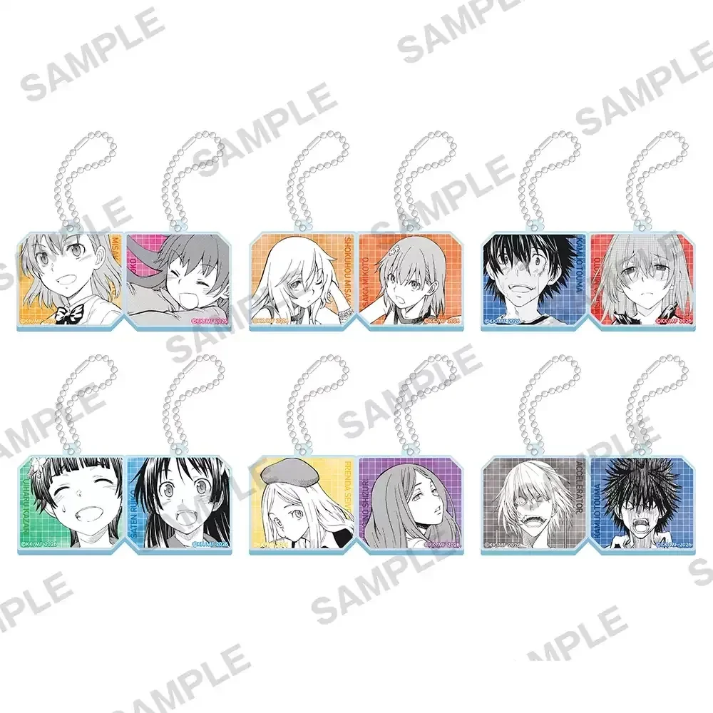 Cartoon Cell Phone Pendant Anime A Certain Scientific Railgun Keychain Acrylic Figure Keyring Pendant Cosplay Jewelry Gift 2026