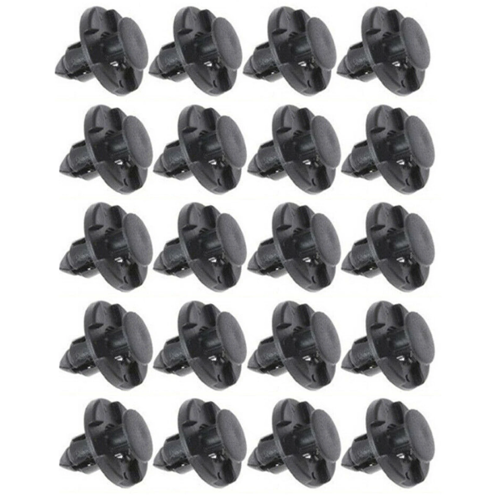 20Pcs/Set Car Auto Plastic Rivets Fasteners Mud Flaps Bumper Fender Push Clips For Nissan Car Accessory Replacement Repair Parts