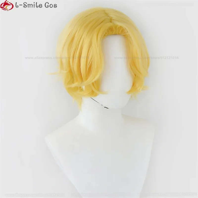 

qq38Аниме Короткие Кудрявые Сабо Косплей Аниме Термостойкие Волосы Мужчины Парики Для Хэллоуина + Кепка Для Парика