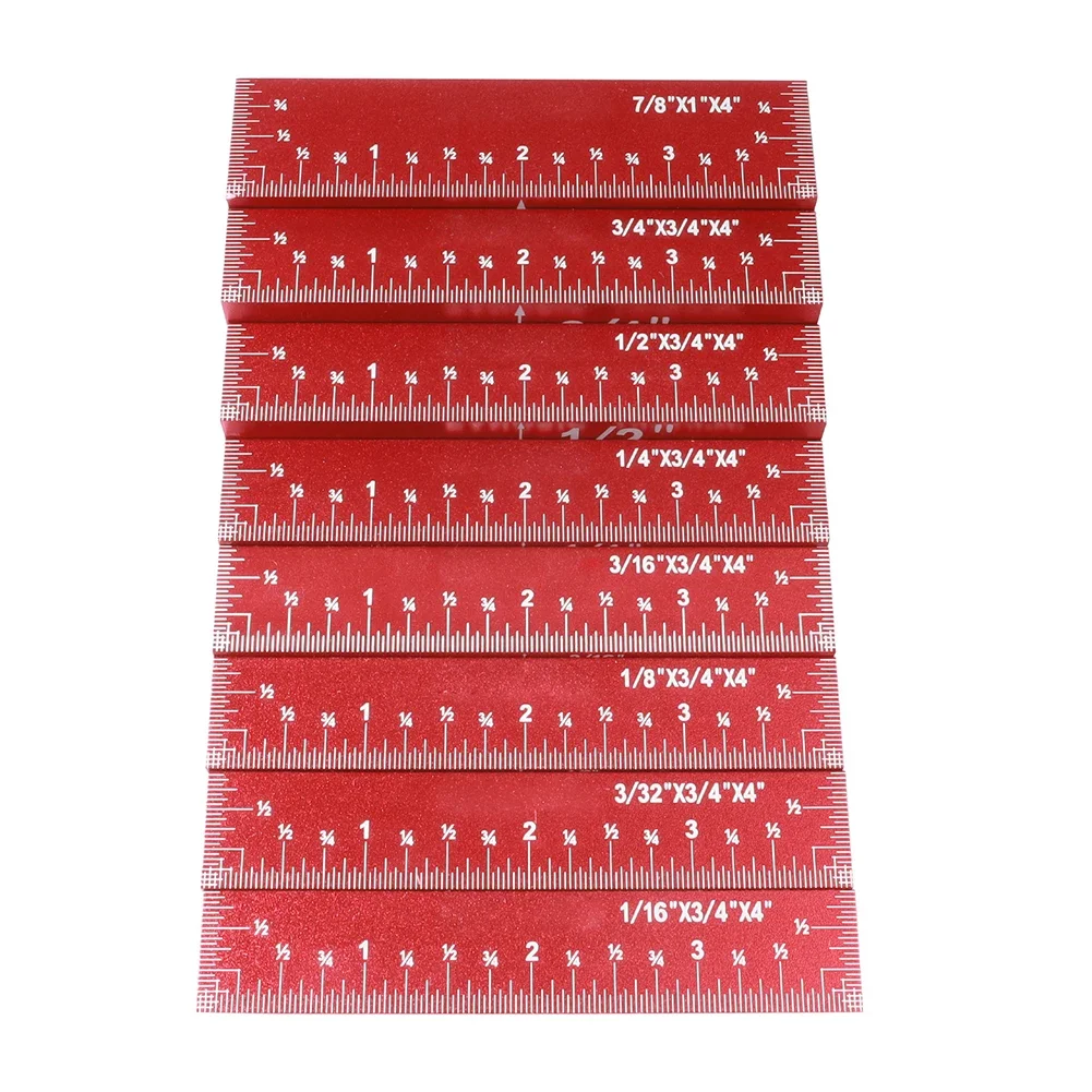 

Easy-to-read Labels Height Gauge Set Aluminum Setup Bars Versatile Measurement Options Clear Engraved Size Markings