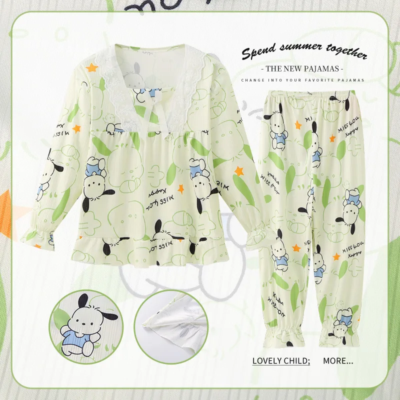 Toy Story Girls Pajama Sets Lovely Cartoon Trendy Soft Comfortable Night Clothes Breathable Loose Gal Housewear Autumn Winter