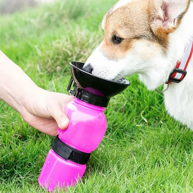 Garrafa de água para cães, garrafa de água portátil para caminhada, copo para beber, gato, animal de estimação, suprimentos de alimentação de água