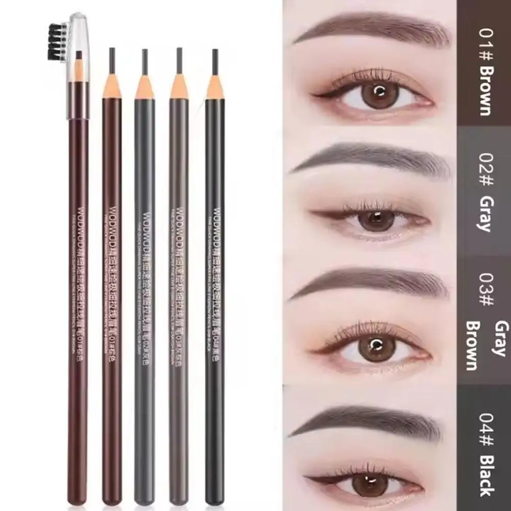 1 stücke Wasserdicht Augenbraue Bleistift Schwarz Braun Natürliche Blühende Keine Schweiß-proof Professionelle Augen Stift Make-Up Stirn Tattoo Anhaltende x9H8