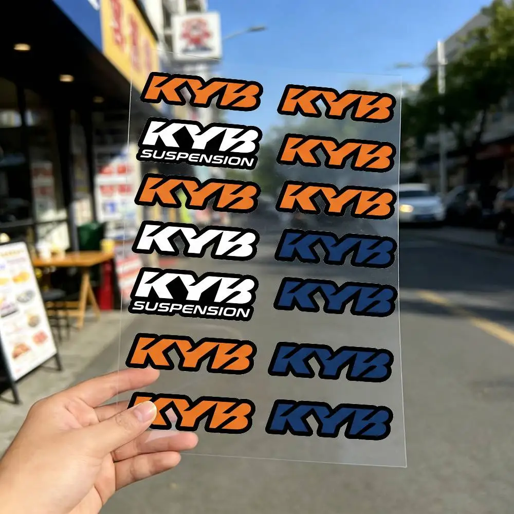 FOR KYB RACING Fashion Universal Scratch Resist Reflective Waterproof Stickers For Auto Motorcycle Helmet Mug Refrigerator