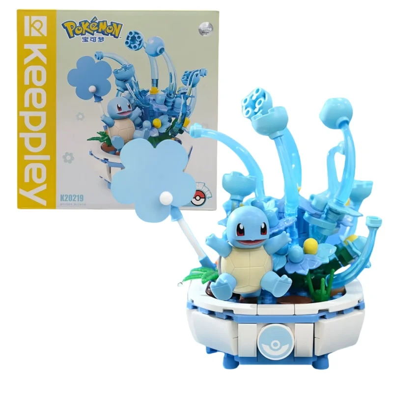 Keeppley Originele Pokemon Bouwsteenspeelgoed Pikachu Bulbasaur Plant Ingemaakte Cartoon Model Puzzel Decoratie Speelgoed Kindercadeau
