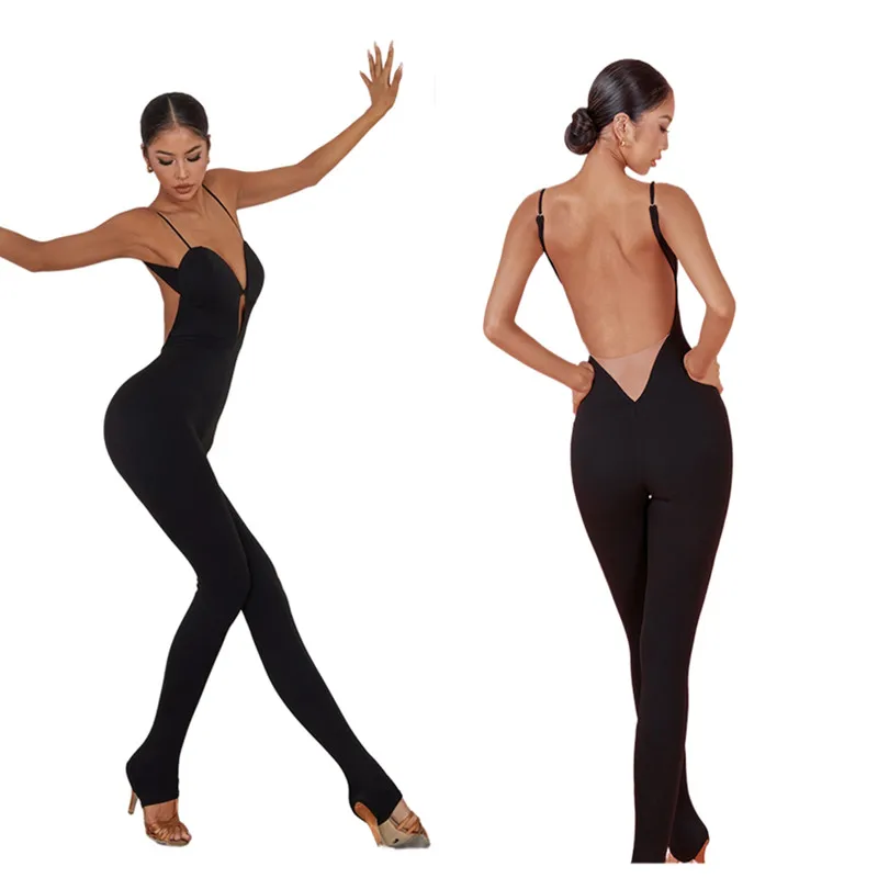 new latin jumpsuit catsuit latin pants trousers 2431