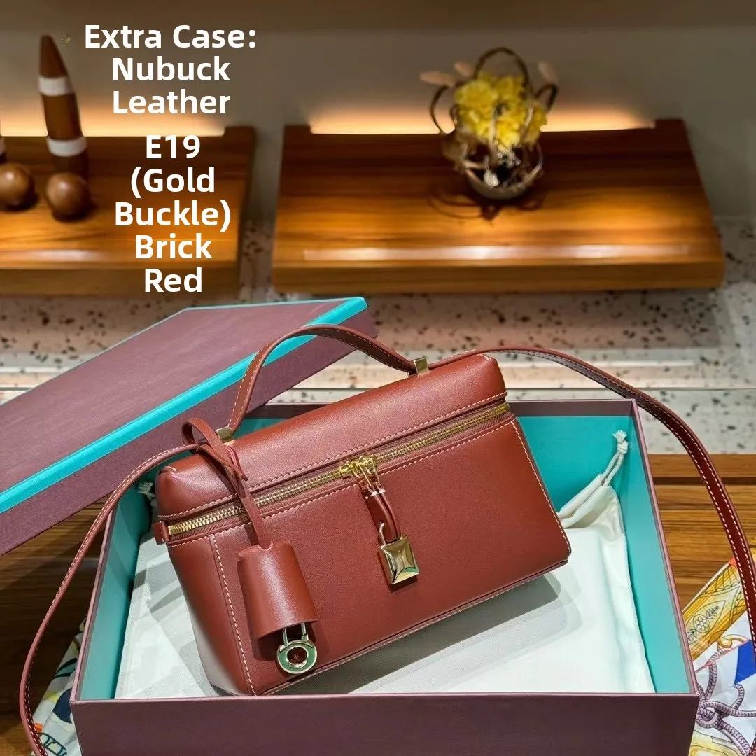 

Faionable Leather Box Bag Extra Case 9cm Lunchbox oulder Crossbody Bag Street Sle Cool Trend Spring Collection