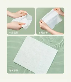 一次性清潔濕巾卸妝柔軟棉質毛巾乾濕兩用護膚紙巾洗臉巾卸妝濕巾 10 最佳銷售 迷你濕紙巾 - №8