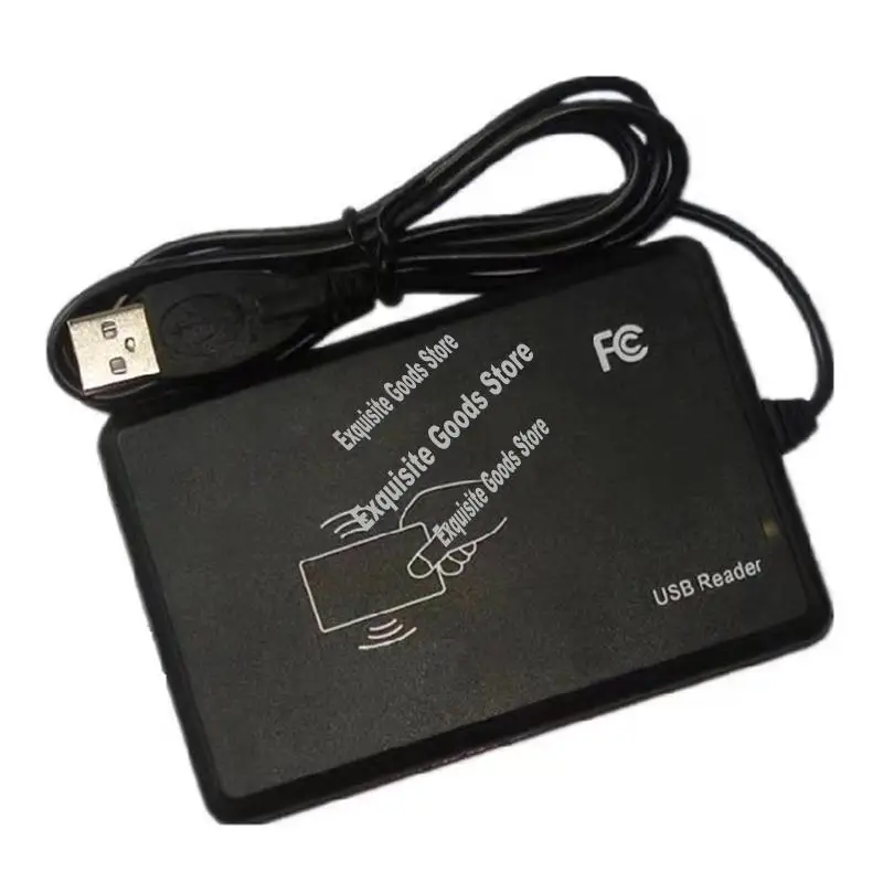 

USB-считыватель датчиков 13,56 МГц RFID IC + считыватель идентификационных карт Регулируемый 14443A бесконтактный считыватель карт смарт-карт IC контроля доступа-новый