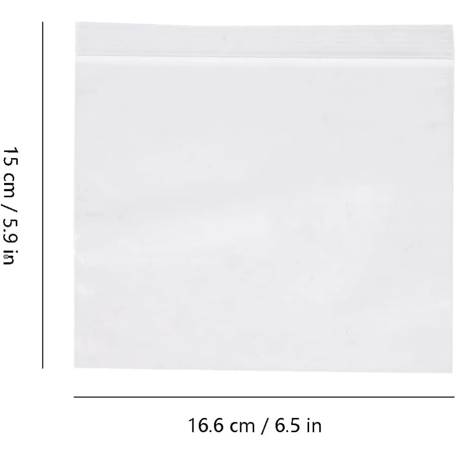 أكياس الساندويتش بسحاب علوي 100 عدد أكياس تخزين المواد الغذائية البلاستيكية القابلة للإغلاق لـ Luh Scks حقيبة بسحاب قابلة لإعادة الاستخدام لفريزر الفاكهة والخضروات #2