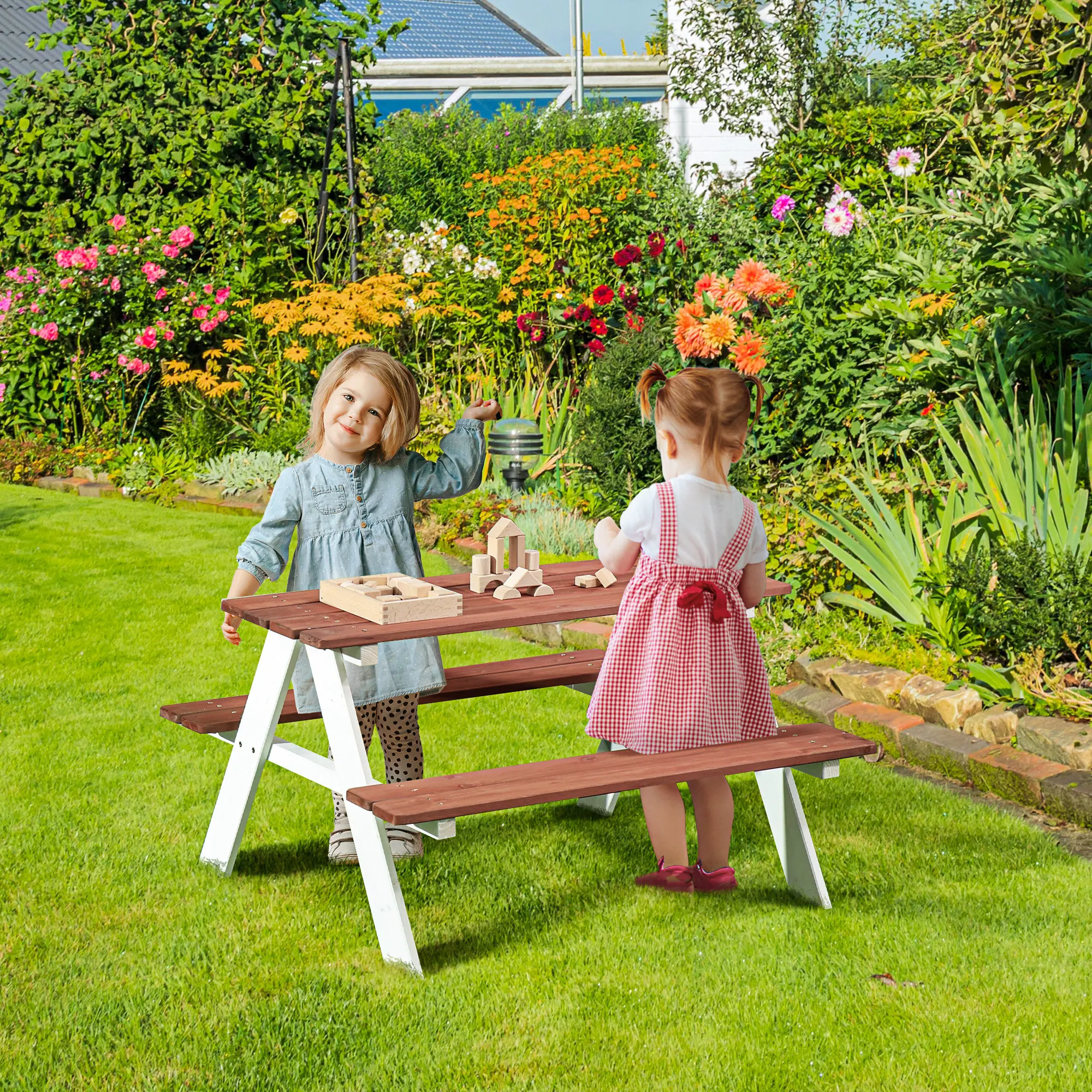 ชุดโต๊ะปิกนิกสำหรับเด็ก, ชุดโต - Kids Outdoor Picnic Table บทวิจารณ์และราคา
