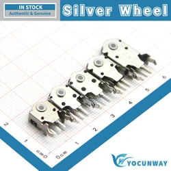 5Pcs-100PCS New Original TTC 8 9 10 11 14mm Rotary Mouse Scroll Silver Wheel Encoder 24 Million Force Core Repair Wholesale