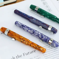 MAJOHN DELIKE Fountain Pen Fancy Acrylic Travel Short Pen Pocket Pens Extra Fine EF Tip 0.38mm Art Pen