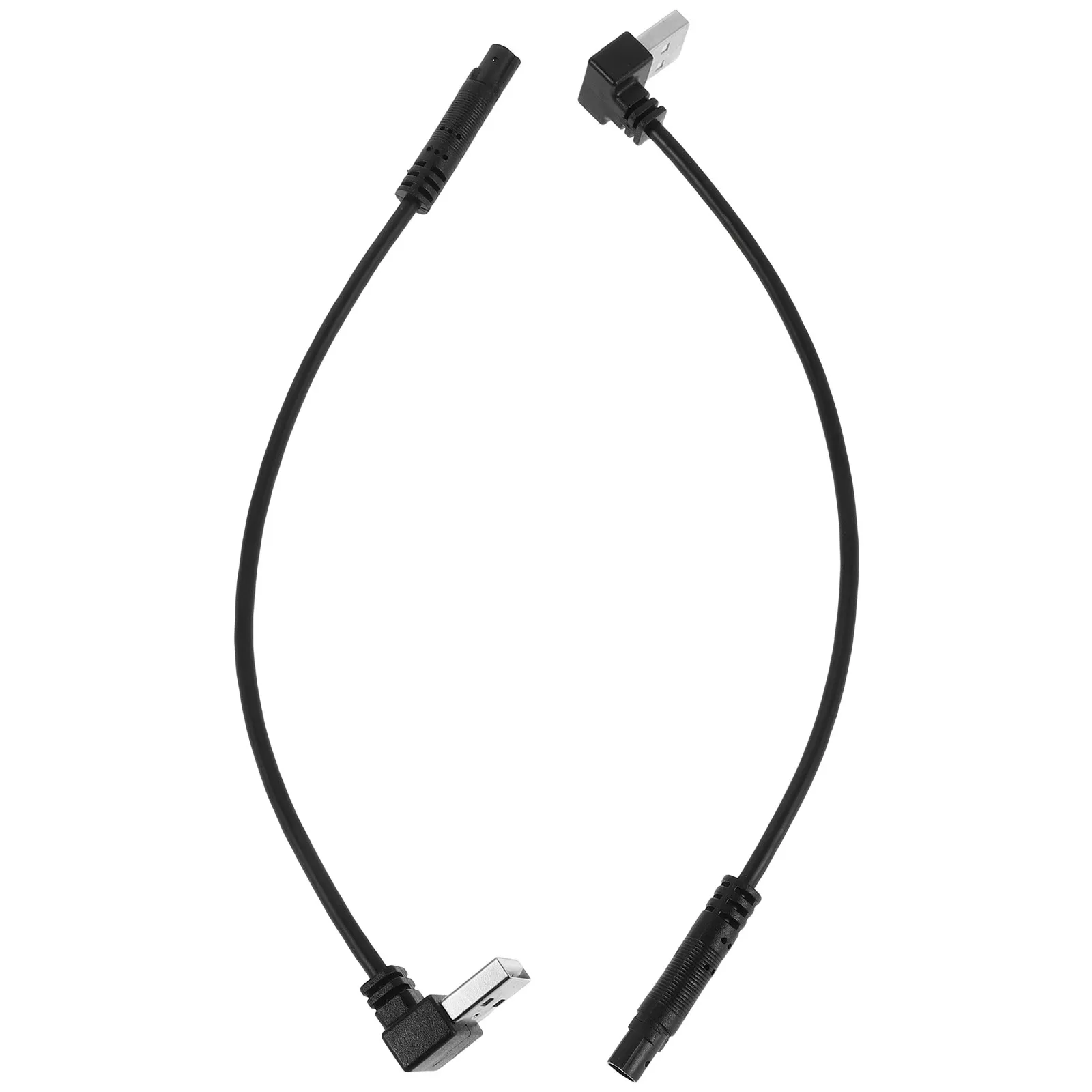 2Pcs Dash Cam USB-C Adapter Cable Mini USB 5 Pins 8 Inch Low Voltage Protection Stable Installation Car Recorder Power Cord