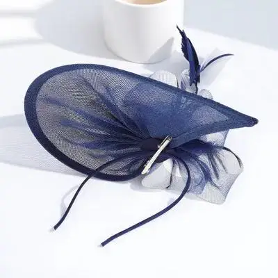 

Mesh Fascinator Hat For Women Adjustable Mini Top Headband Elegant Tea Party Wedding Accessory Veil Banquet Cocktail