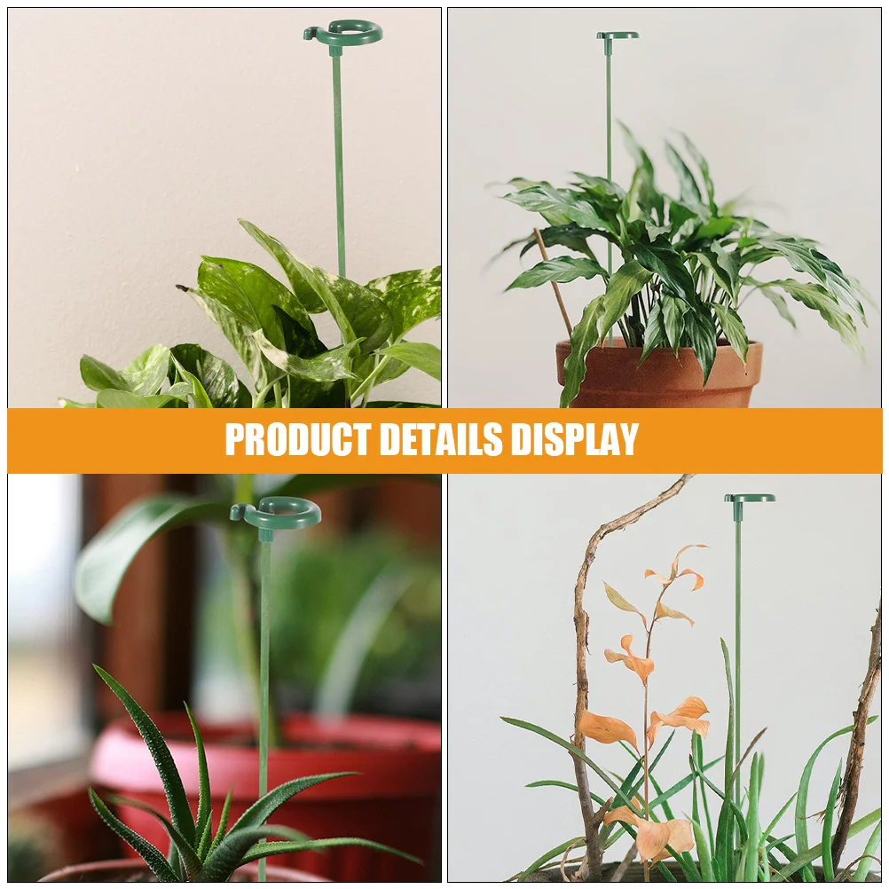 12 قطعة حصص دعم الزهور لزهرة الأوركيد قابلة لإعادة الاستخدام بوعاء دعم النبات قضبان سهلة التركيب حامل نمو النباتات الزخرفية حديقة #2