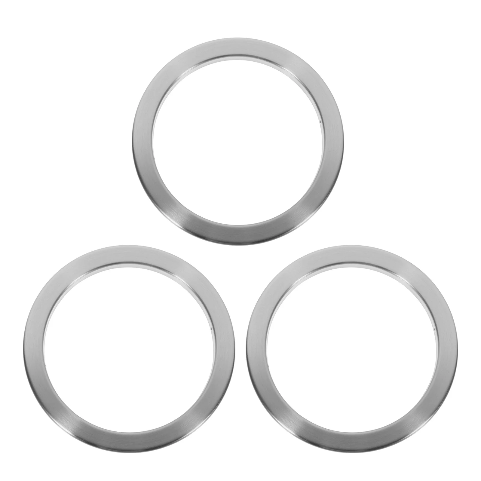 

3Pcs Recessed Stainless Steel Trash Can Lid Built-in Countertop Trash Grommet Kitchen Bathroom Odor Blocking Cover