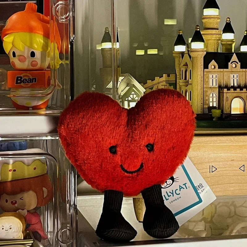 【EN STOCK】 JELLYCAT UK Fun mignon petit amour sac pendentif Jellycat amour porte-clés peluche poupée anniversaire cadeau de noël