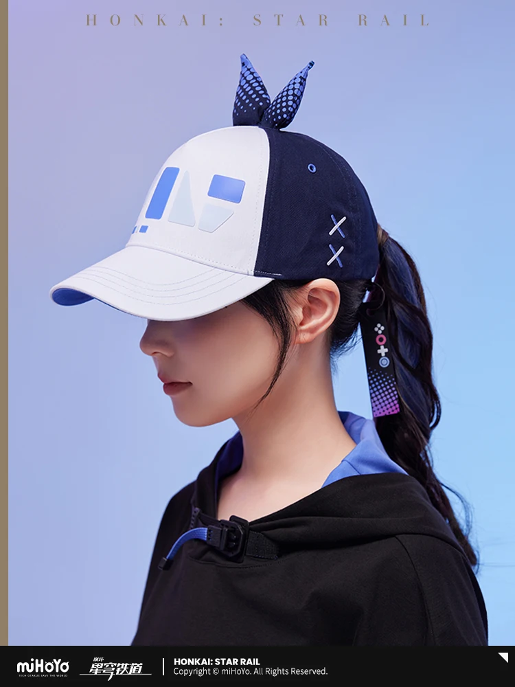 Presale Official MiHoYo Game Honkai Star Rail Silver Wolf Role Play Baseball Cap Unisex Hat Props Cute Cosplay Cap Holiday Gift