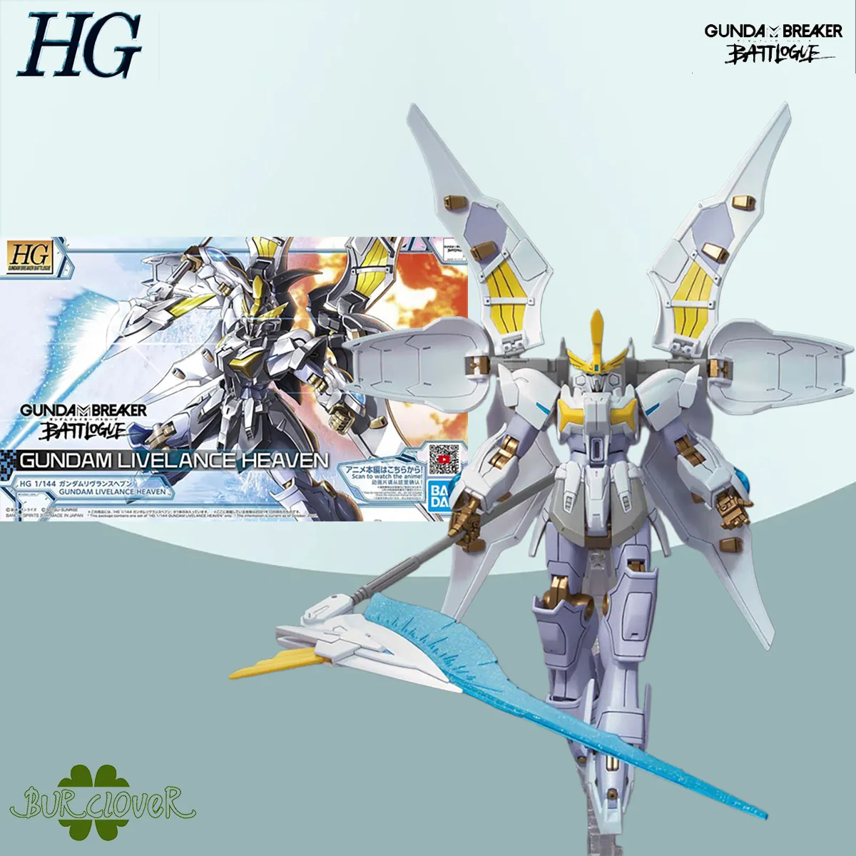 

Bandai оригинальный комплект моделей GUNDAM HG 1/144 GUNDAM LIVE LANCE HEAVEN аниме фигурка в сборе модель игрушки модель подарки для мальчиков