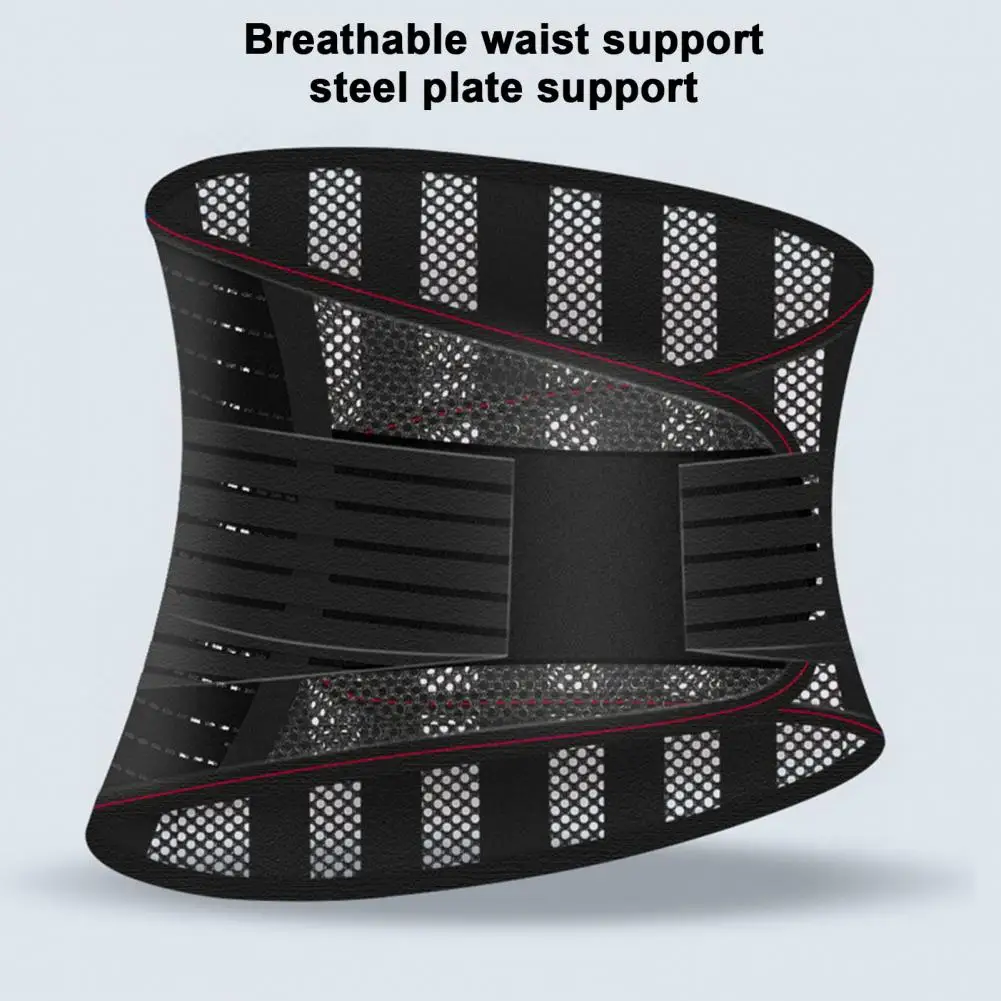 Protection Belt Sports Supplies Breathable Mesh Lumbar Protector with Dual Adjustable Straps for Fitness Support Sports