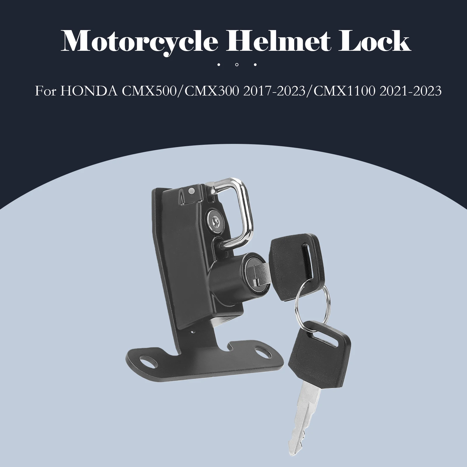 

Helmet Lock Anti-theft Security Aluminum alloy Mount Hook For HONDA Rebel1100 Rebel500 Rebel300 CMX1100 CMX500 CMX300 Rebel CMX