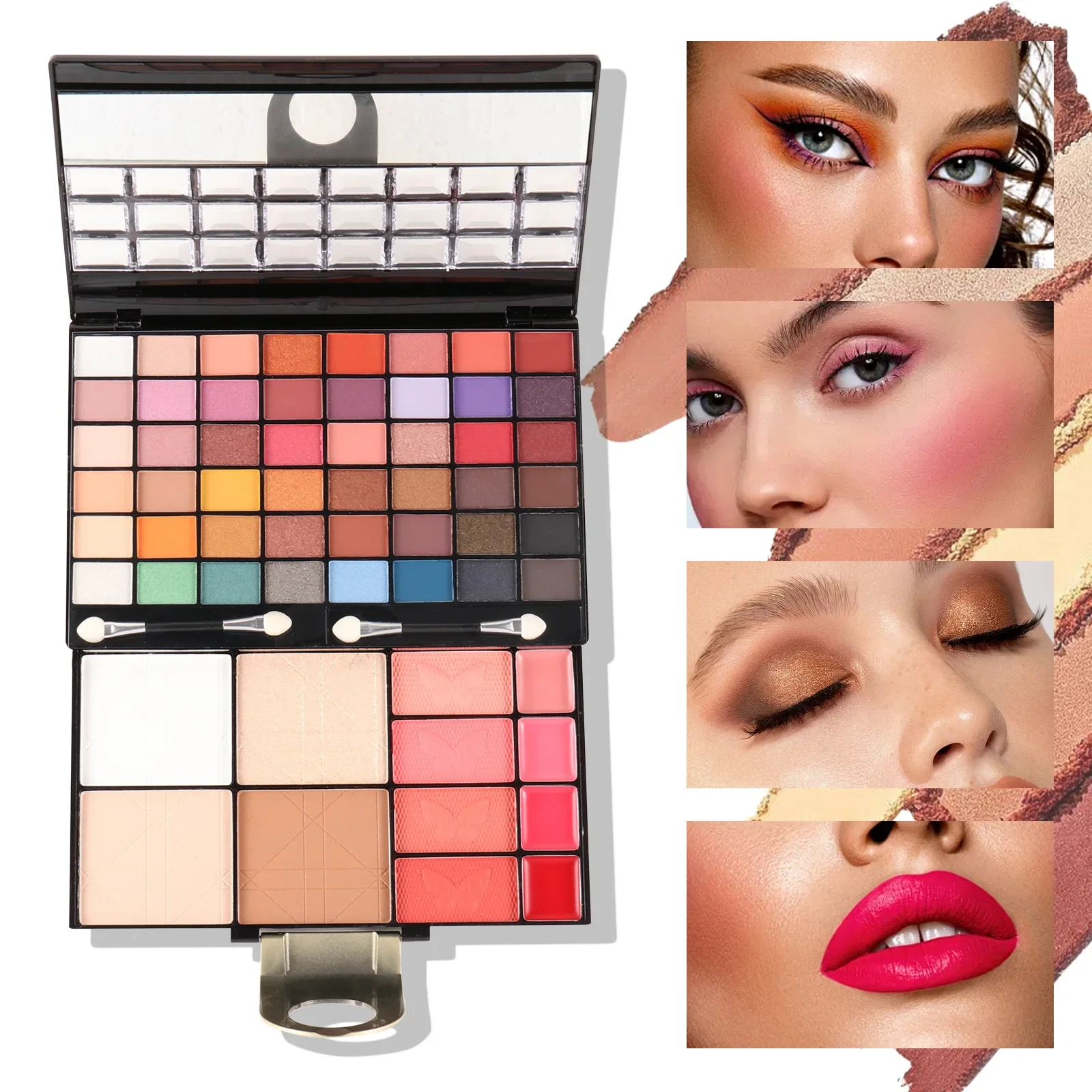 MISS ROSE Pro Makeup for Women Full Kit All in One Make-up Gift Sets Eye Shadow Eyebrow Lipstick Eyeliner Blush Brush Palette