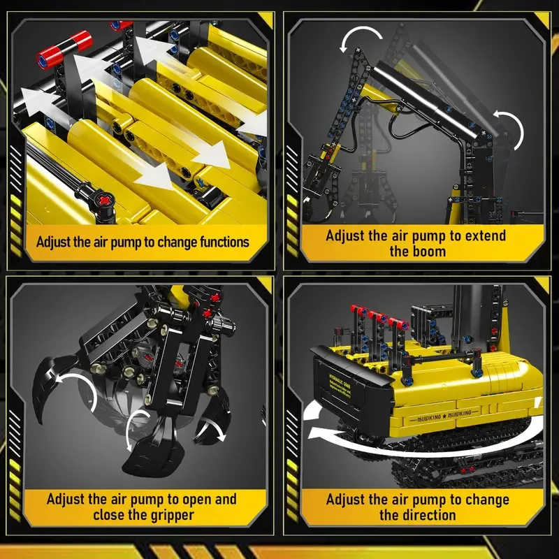 مجموعة نماذج شاحنة محمل الخشب الهيدروليكي MK 17077، مجموعة بناء سجلات تعمل بالهواء مع رافعة، مشروع STEM للمراهقين والبالغين