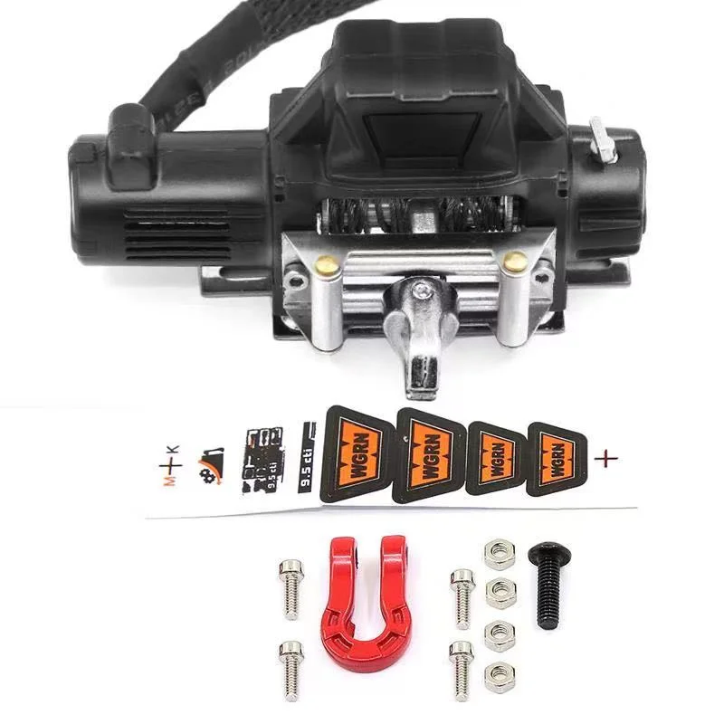 Sistema de control remoto inalámbrico de cabrestante de Metal para coche trepador de control remoto Axial SCX10 90046 Traxxas TRX4 TRX6 Gen8, piezas de mejora, 1:10