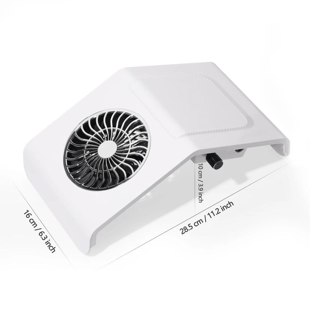 LULAA silne ssanie odpylacz do paznokci do paznokci odkurzacz do żel do Manicure odpylacz do paznokci różowy biały wyposażenie salonu