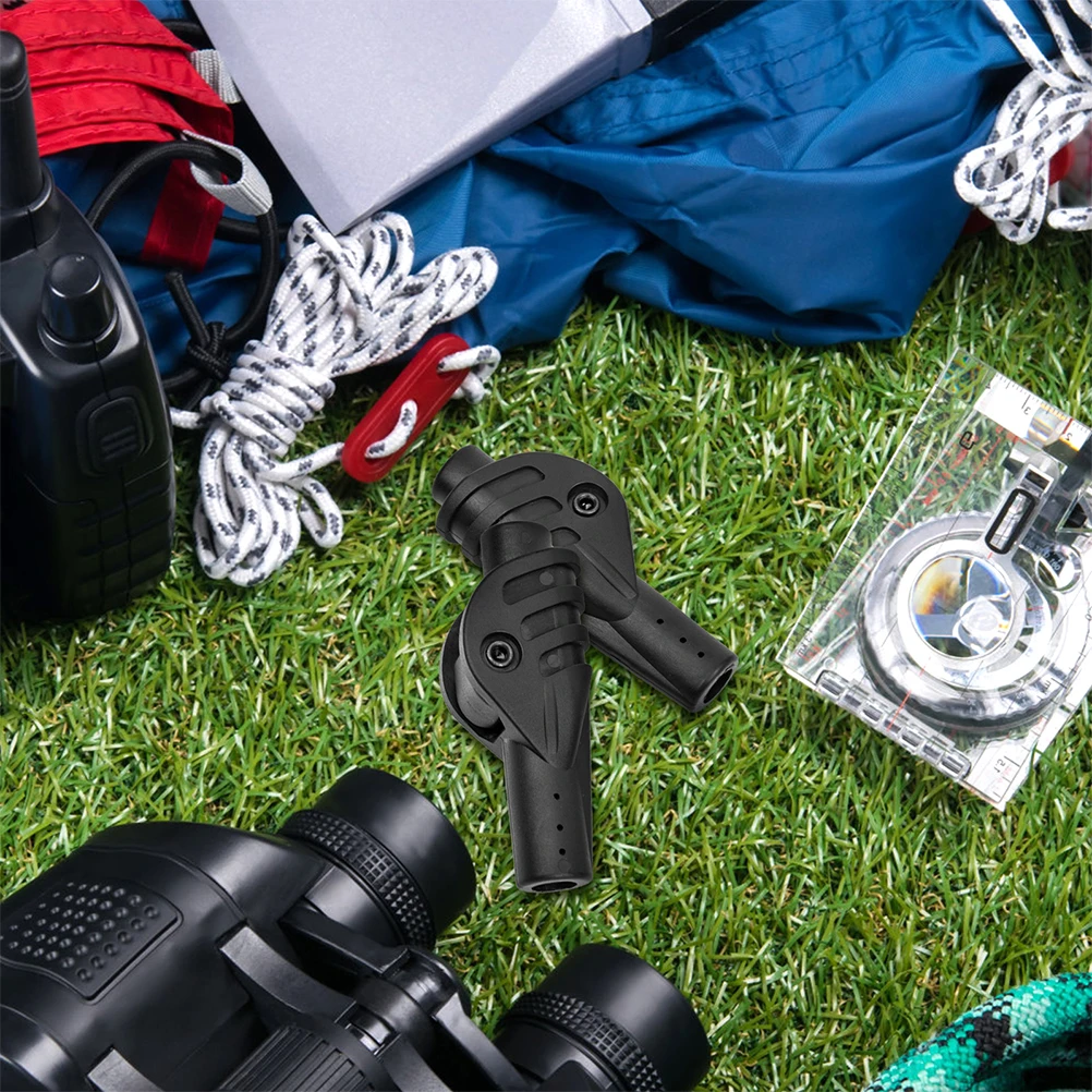 

Outdoor Tent Support Pole Camping Accessories Plastic Connectors Black Carbon Fiber