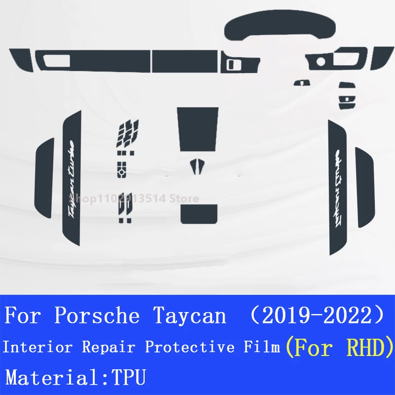 

For Porsche Taycan 2019-2022 Car GPS Navigation Film LCD Screen TPU Protective Protector Decoration Stickers