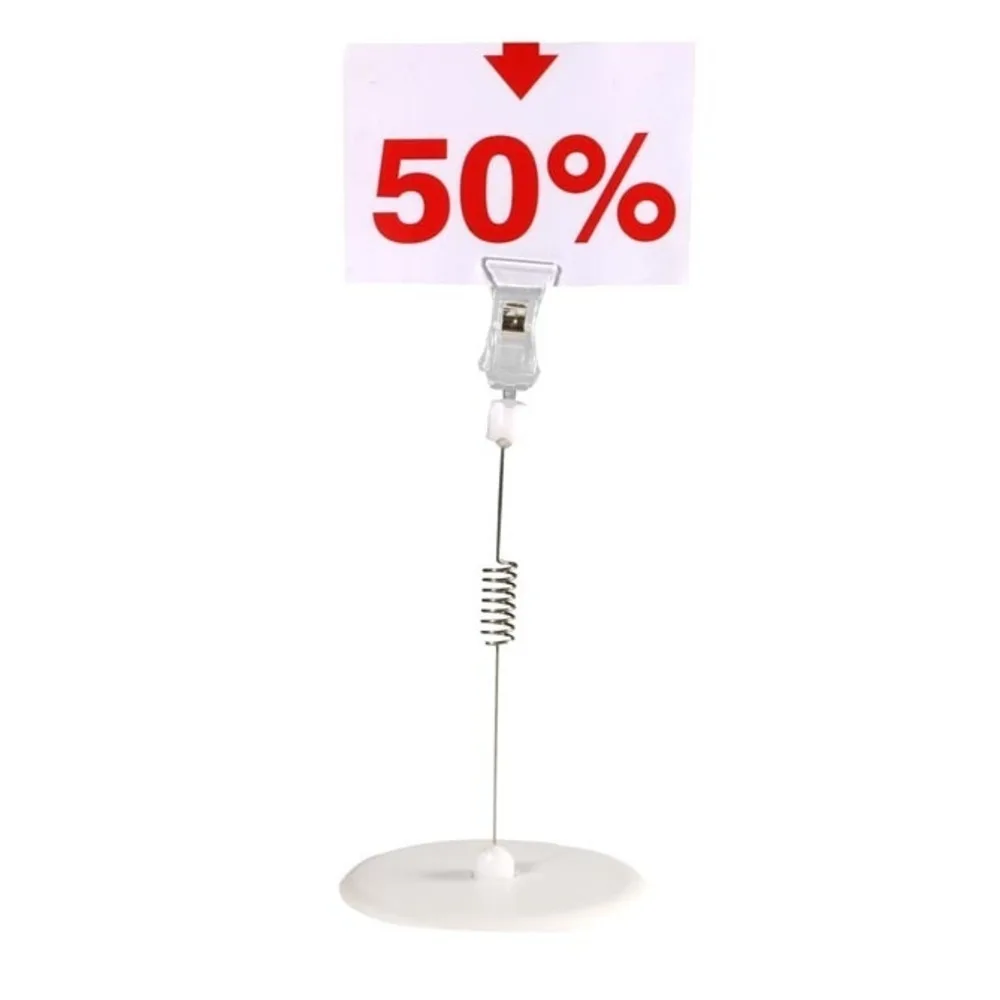 Shake Sign Clip Shaking Name Card Display Promotion Price Tag Label Holder Clip Label Wobbler Stand Photo Note Memo Clip