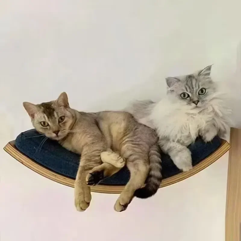 Solid Wood Climbing Frame Wall Hanging Cats Nest Tree Jumping Platform Not Easily Deformed Pet Furniture Products