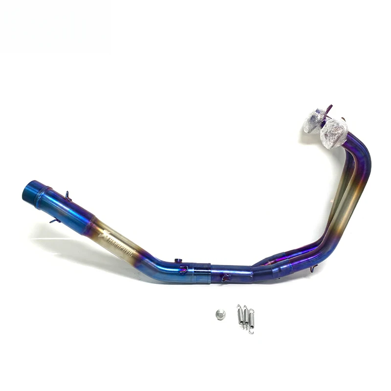 Hot selling Stainless Steel for R3/MT03/R25 Motorcycle Burned Blue Front Pipe High Quality Motor Exhaust