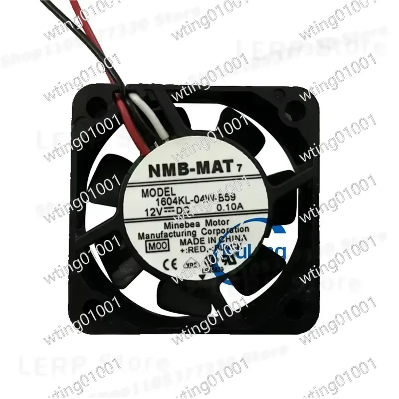 for NMB 1604KL-04W-B59 40mm 12V DC Cooling Fan High Airflow Dual Ball Bearing Quiet Operation Reliable Performance for PC
