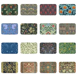 William Morris Compton Floral Print Doormat Non-Slip Entrance Bathroom Kitchen Door Floor Mat Garage Rug Toilet Footpad Carpet