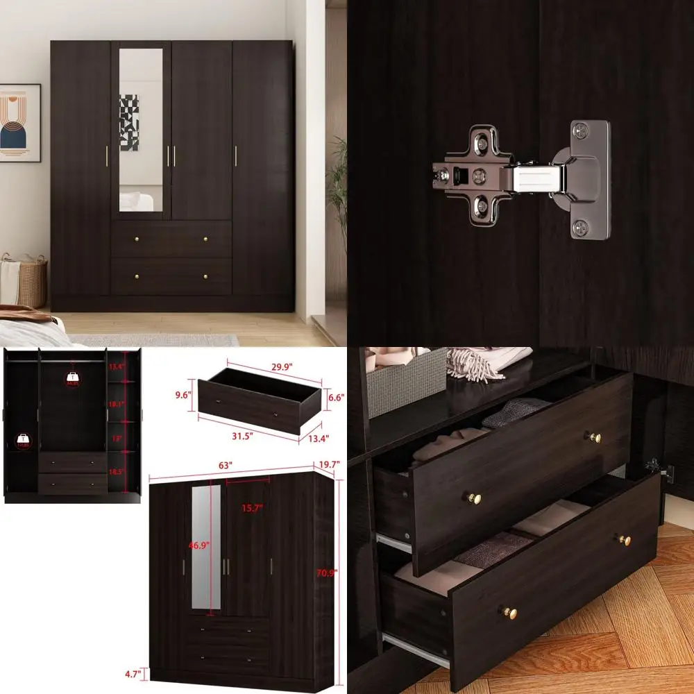 LED Lighted Makeup Vanity Desk with Large Storage, Jewelry Cabinet, 3 Drawers & Cabinets, Ample Shelving for Beauty Essentials