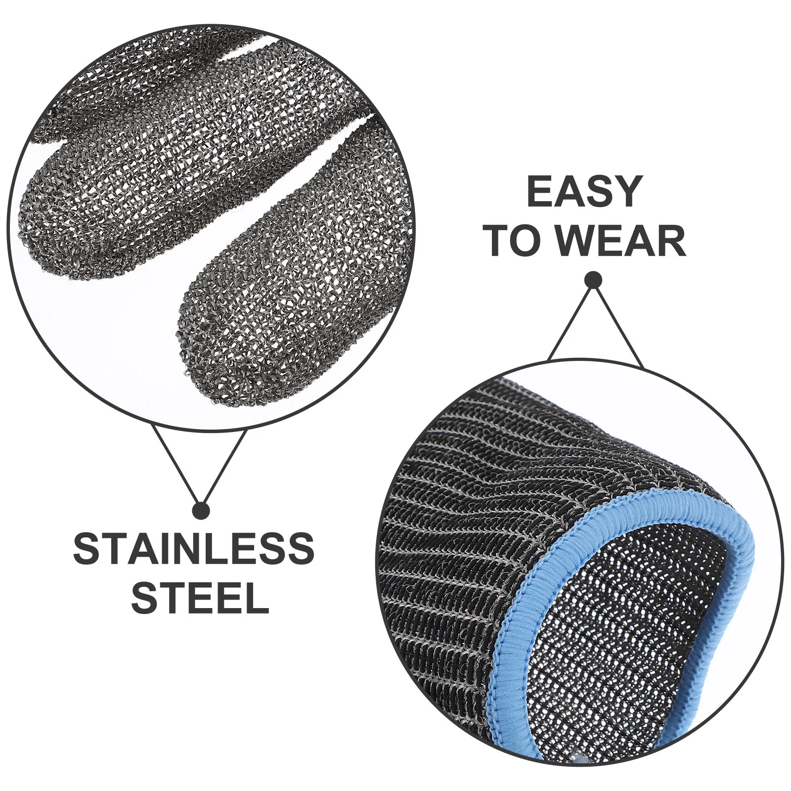 زوج واحد من القفازات المقاومة للصدأ لتجهيز الأغذية ولحوم الدواجن والتعامل مع كهربائي وأعمال النجارة #3