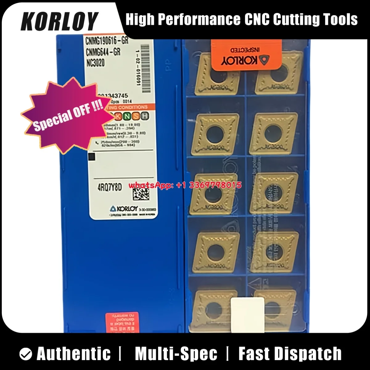 

Original CNMG CNMG12 CNMG19 CNMG16 CNMG1204 04 08 CNMG1606 08 CNMG1906 12 MP VB GR B25 NC3215 NC3220 Turning Insert 10pcs