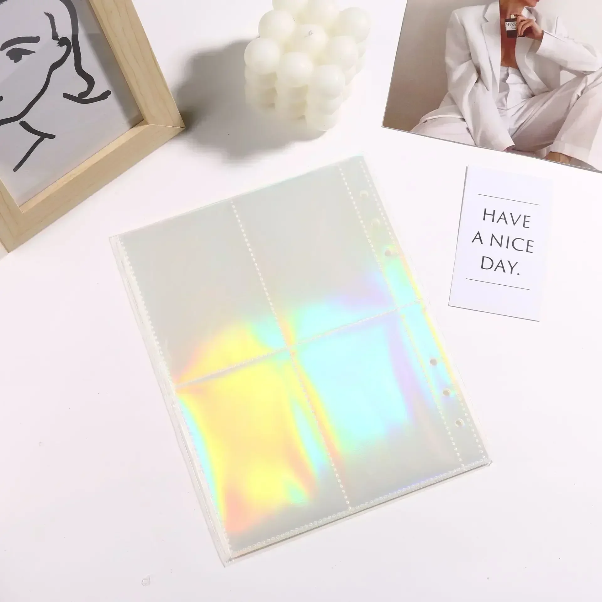 10pcs 1-4 Grids Kpop Photocard Binder Loose Leaf Album Photo Card Collection Book Storage Folder for Collectors Stationery Gift