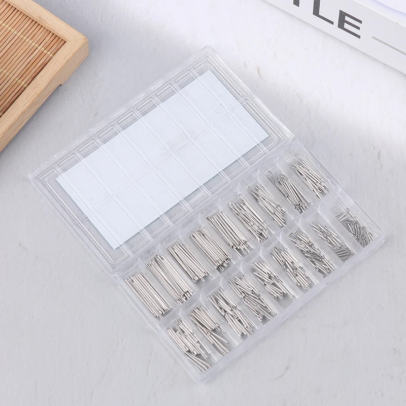 360Pcs/Box 6-23mm Watch Band Split Pins With Box Stainless Steel Watch Bracelet Strap Link Pins Cotter Bar Watch Repair Tools