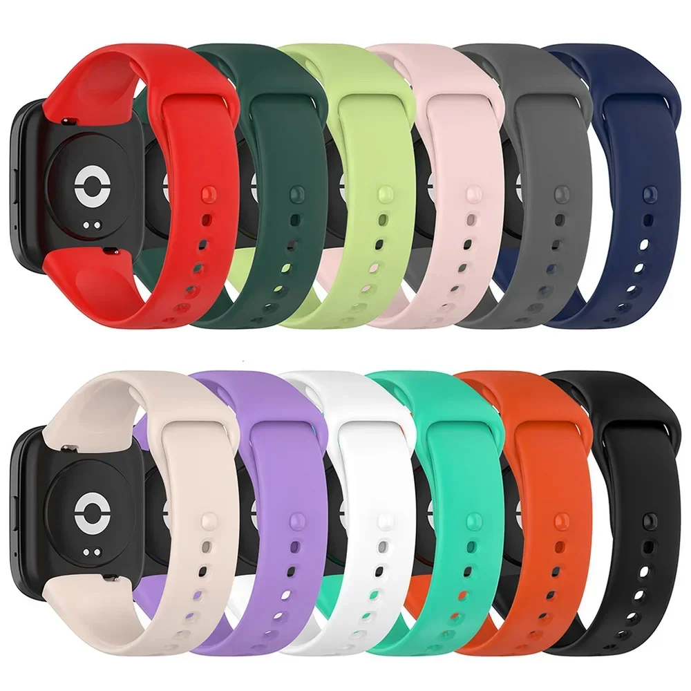 Silicone Strap For Redmi Watch 3 Active/Lite Bracelet Watchband + Protective Case Shell image 3