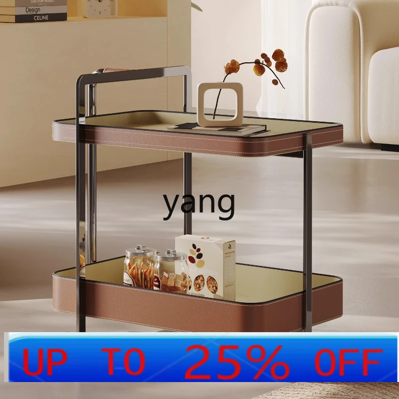 

LHH removable coffee table trolley cream wind sofa side table high-end dining side car
