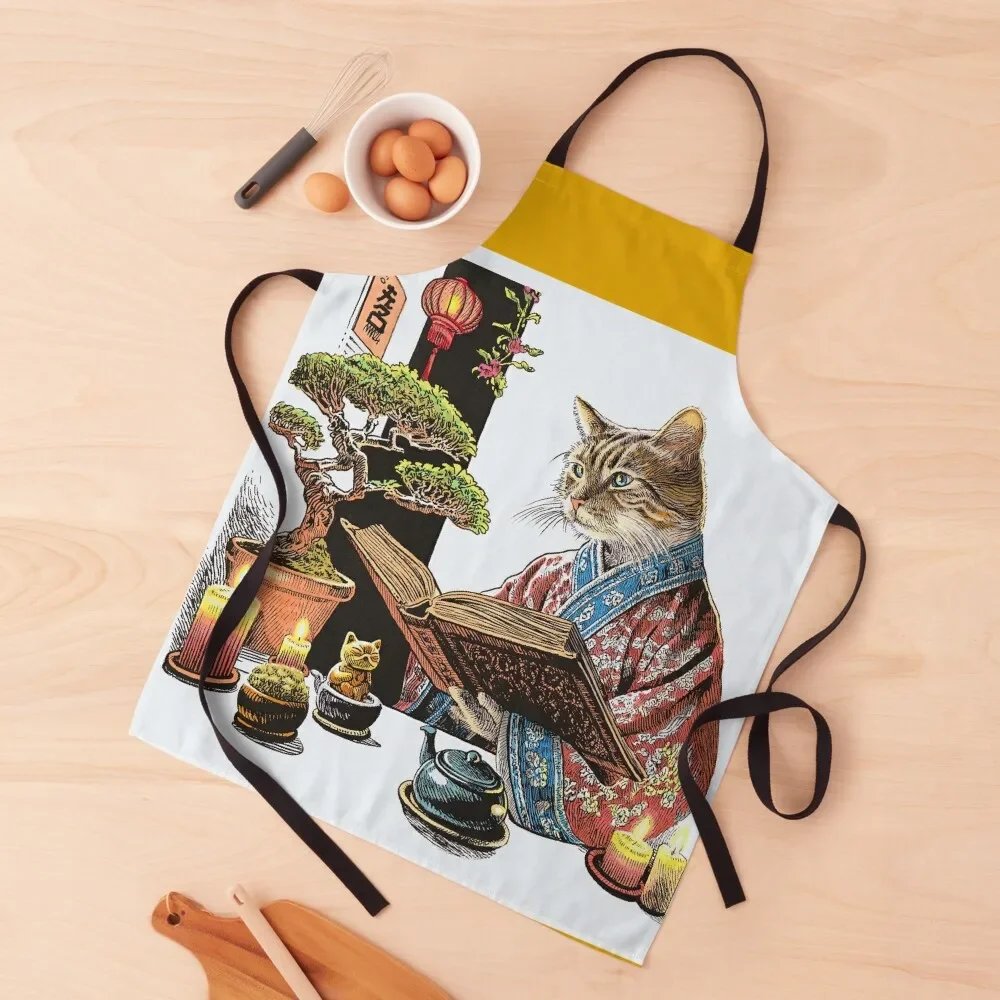 

Readers - A Cat Apron Kitchen Chef Kitchen Handle For Women Funny women's kitchens Apron